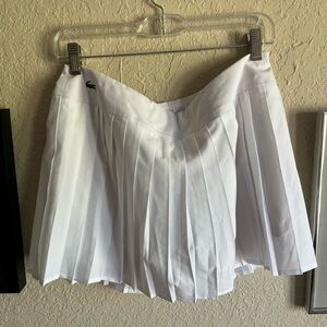 Lacoste White Pleated Skirt